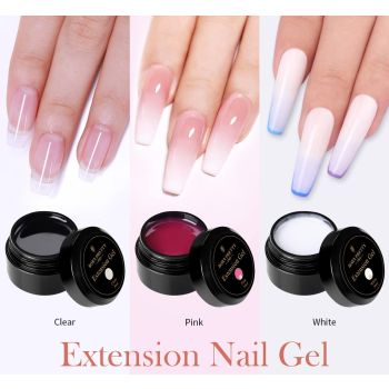 BORN PRETTY PRO 30ml Clear / White / Pink Builder UV Gel Soak off Nail Art Extension Nail Gel Need UV Lamp to Cure