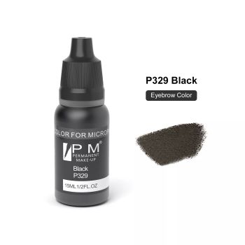 PM 15ml Semi Permanent Micropigmentation Microblading Pigment Eye Color for Eyeliner or Eyeshdow Tattoo Pigment Ink Black
