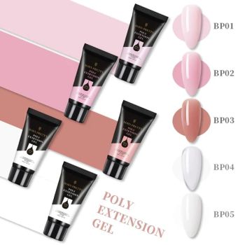 BORN PRETTY 30ml Crystal Poly Gel Acrylic Extension Builder Hard Gel Need UV Lamp to Cure UV Nail Extension Gel
